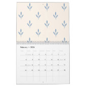 2026 Grandmillenial Pastel Floral Art Calendar カレンダー (2月 2026)