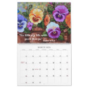 2026 Grow in Grace Inspirational Floral Calendar カレンダー (3月 2026)