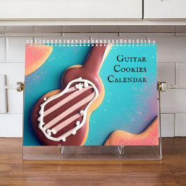 2026 Guitar Cookie for ユニーク Music & Music Fans カレンダー