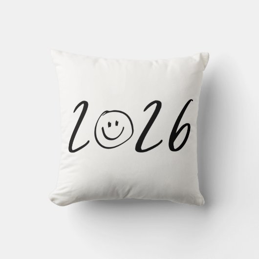 2026 Happy Face  クッション (正面)