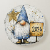 2026, Happy New Year ラウンドクッション (裏面)