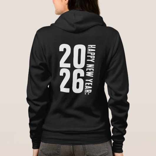 2026 Happy New Year-45345 パーカ (裏面)