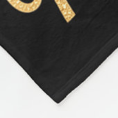 2026 Happy New Year Festive Top Hat Balloon Firewo フリースブランケット (角)