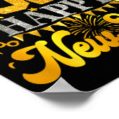 2026 Happy New Year Party Fireworks New Years Eve  ポスター (角)