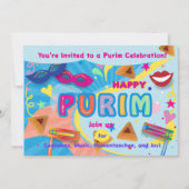 2026 Happy Purim Festival 招待状 (正面)