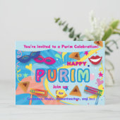 2026 Happy Purim Festival 招待状 (スタンド正面)