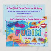 2026 Happy Purim Festival 招待状 (正面/裏面)