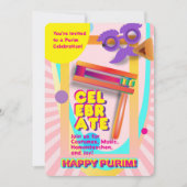 2026 Happy Purim Festival for All Ages 招待状 (正面)