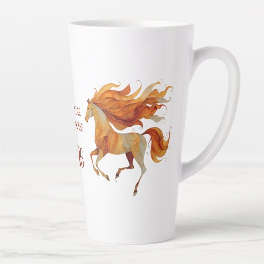 2026 Happy Year of the Horse Design カフェラテマグ (右)