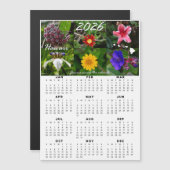2026 Hawaiian Flower Calendar (Magnetic) (正面/裏面)