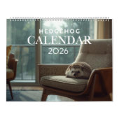 2026 Hedgehog Wall Calendar | 12 Month カレンダー (カバー)