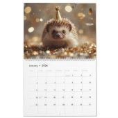 2026 Hedgehog Wall Calendar | 12 Month カレンダー (1月 2026)