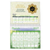 2026 Hijri Calendar Islamic Art & Key Dates カレンダー (3月 2027)