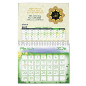 2026 Hijri Calendar  Islamic Art & Key Dates  カレンダー (3月 2026)