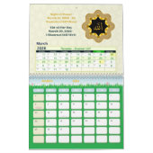 2026 Hijri Calendar  Islamic Art & Key Dates  カレンダー (3月 2026)