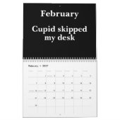 2026 Hilarious Office Wall Calendar カレンダー (2月 2027)