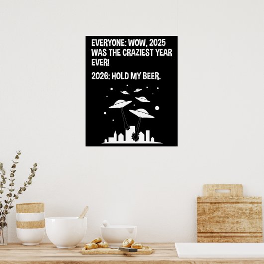 2026 Hold My Beer ポスター (キッチン)