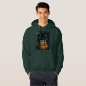 2026 Hoodie - Festive Deep Forest Green Pullover パーカ (正面フル)