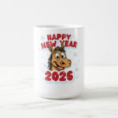2026 Horse Zodiac Sign New Year Celebration.  コーヒーマグカップ (中央)