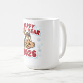 2026 Horse Zodiac Sign New Year Celebration.  コーヒーマグカップ (正面右)