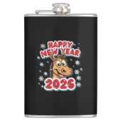 2026 Horse Zodiac Sign New Year Celebration.  フラスク (正面)