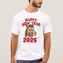 2026 Horse Zodiac Sign New Year Celebration. Tシャツ
