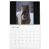 2026 Icelandic Horse Calendar カレンダー (3月 2026)