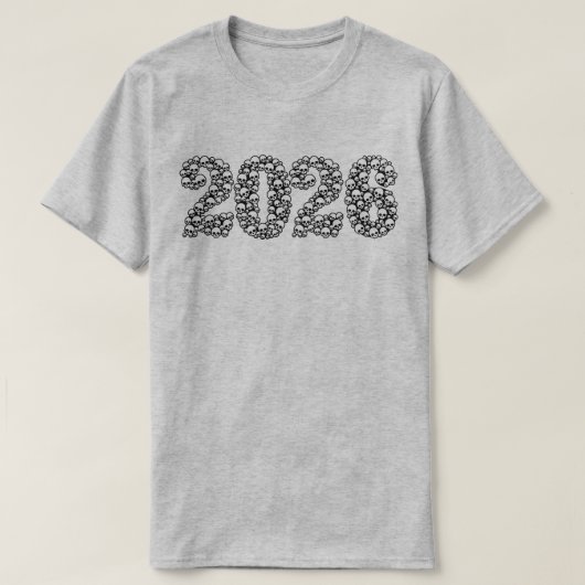 2026 in Skulls T-Shirt Tシャツ (デザイン正面)
