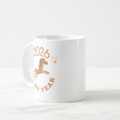 2026 Is My Year Cute Year of the Horse コーヒーマグカップ (正面左)