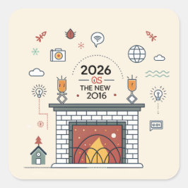 2026 Is The New 2016 デジタルカルチャーベクター スクエアシール