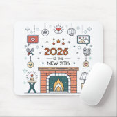 2026 Is The New 2016 居心地の良いカルチャーベクター マウスパッド (マウス)