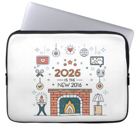 2026 Is The New 2016 居心地の良いカルチャーベクター ラップトップスリーブ