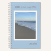 2026 is the new 2016 Beach Hardcover Journal ノートブック (正面)