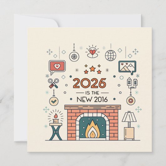 2026 Is The New 2016 Cozy Culture ベクター シーズンカード (正面)