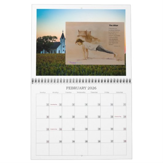 2026 is the year of breaking through. カレンダー (2月 2026)