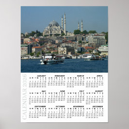2026 Istanbul Calendar, Sultan Ahmed, Turkey ポスター