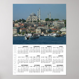 2026 Istanbul Calendar, Sultan Ahmed, Turkey ポスター