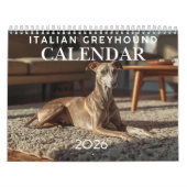 2026 Italian Greyhound Wall Calendar  カレンダー (カバー)