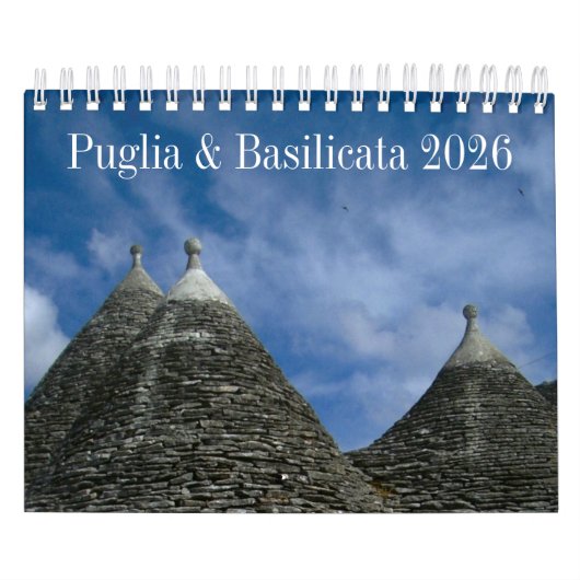 2026 Italy calendar - Puglia & Basilicata カレンダー (カバー)