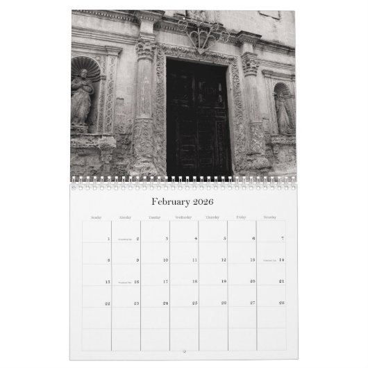 2026 Italy calendar - Puglia & Basilicata - Medium カレンダー (2月 2026)
