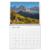 2026 Italy landscape photography カレンダー (1月 2027)