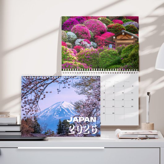 2026 Japan Botanical Landscape Calendar カレンダー