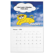 2026 Jerry The Cat Calendar カレンダー (2月 2026)