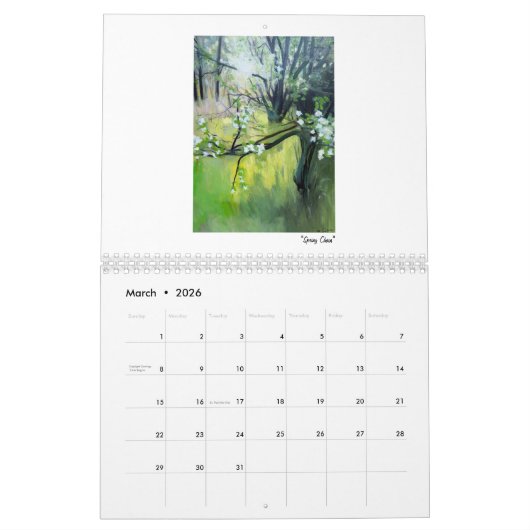 2026 John Suess Fine Art Wall Calendar カレンダー (3月 2026)
