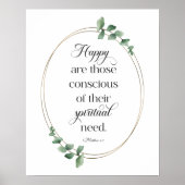 2026 JW Year Text Matthew 5:3 ポスター (正面)