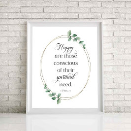 2026 JW Year Text Matthew 5:3 ポスター