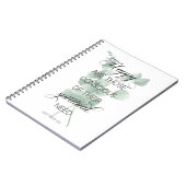 2026 JW Year Text Matthew 5:3 with Eucalyptus ノートブック (左側)