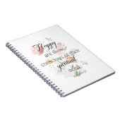 2026 JW Year Text Matthew 5:3 with Spring Flowers ノートブック (右側)