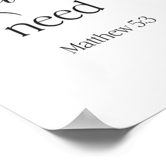 2026 JW Year Text with Spring Flowers Matthew 5:3 ポスター (角)