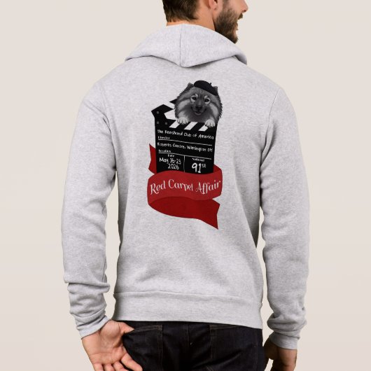 2026 Keeshond National Full Zip Hoodie パーカ (裏面)